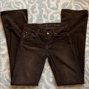 7 for all mankind bootcut brown corduroy size 24